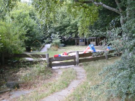 Der Garten Richtung Krippenspielplatz